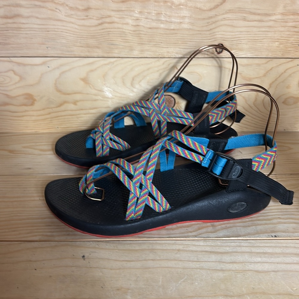 Chaco rainbow Colorful Strappy Sandals size‎ 12 - Picture 3 of 11